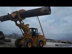Humanized Forklift Wheel Loader Engine Powered 10000kgs Wood Clamping