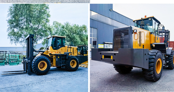Orange Đỏ Heavy Duty xe nâng chuyển hướng bên để di chuyển trơn tru và chính xác
