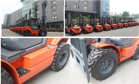 Đối trọng 4WD 4X4 2,5 tấn Xe nâng địa hình gồ ghề 3000mm