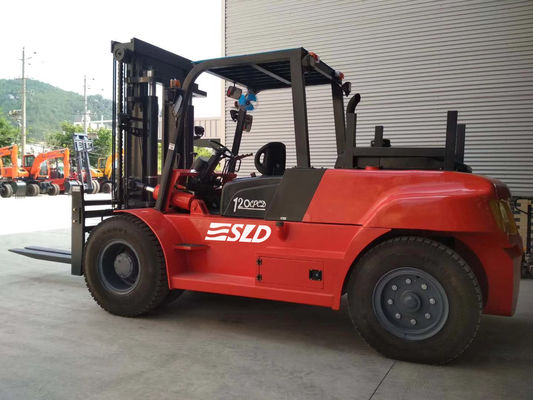 FD120 3000mm Mast nâng 12000kgs Xe nâng hàng nặng 12 tấn