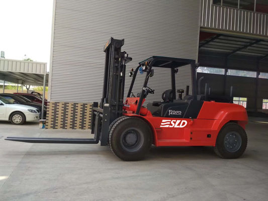 FD120 3000mm Mast nâng 12000kgs Xe nâng hàng nặng 12 tấn