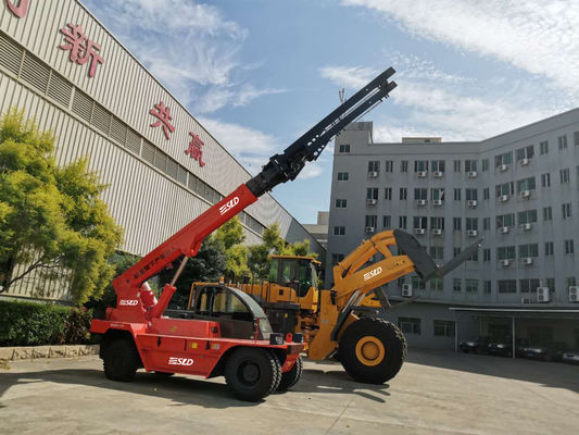 12t Shooting Boom Crane Handler Xe nâng kính thiên văn Telehandler