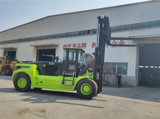 Động cơ Cummins Xe nâng xử lý container 30T với bộ định vị phuộc thủy lực