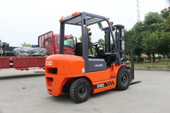2 Giai đoạn / 3 Giai đoạn 1070x120x40mm Kích thước xe nâng động cơ diesel 2,5 tấn
