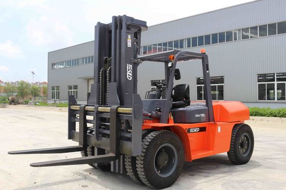 Xe nâng diesel có trục lái hạng nặng Tải trọng định mức 10 tấn