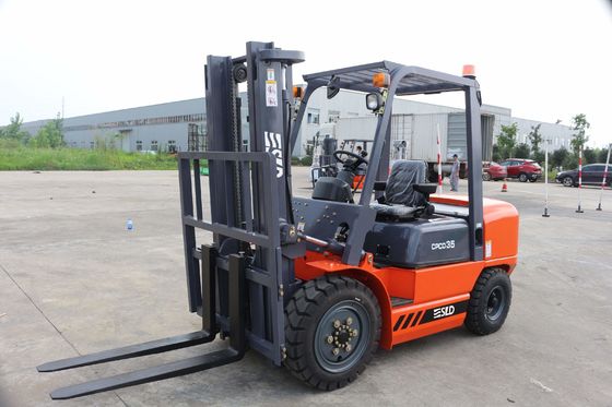 Xe nâng động cơ diesel 3,5 tấn Hai tầng Nâng miễn phí Chiều rộng 3m